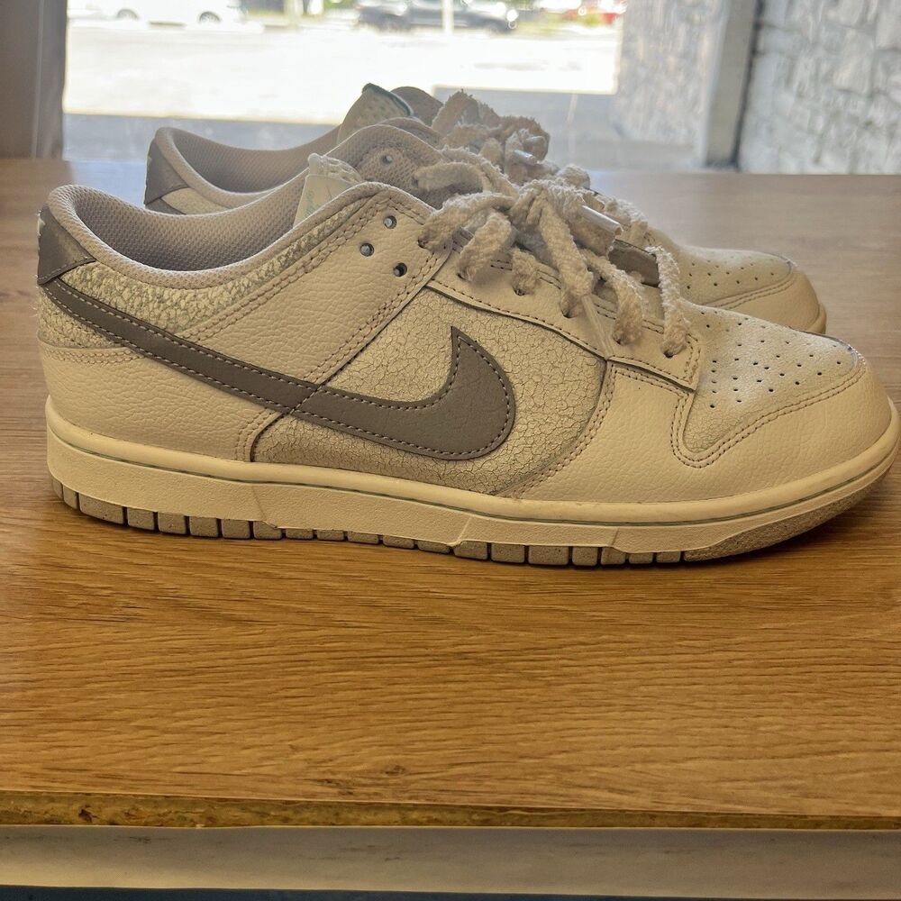 Nike Dunk Low SE Winter Storm Mens Size 10.5 White Gray Athletic Shoes Sneakers